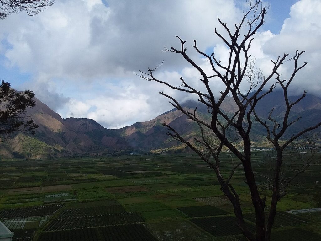 Mountain landscape around Sembalun in East Lombok