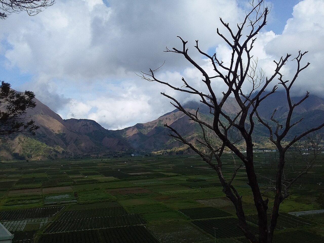 Mountain landscape around Sembalun in East Lombok